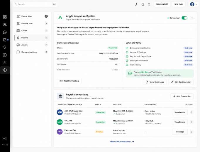 Argyle Income & Employment Verification