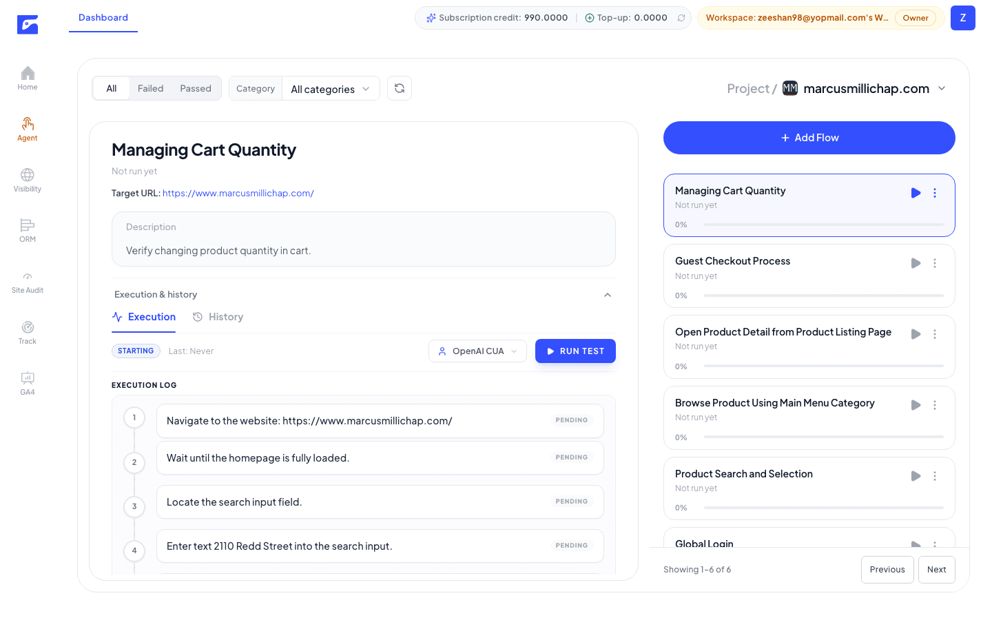 Agent Workflow Builder