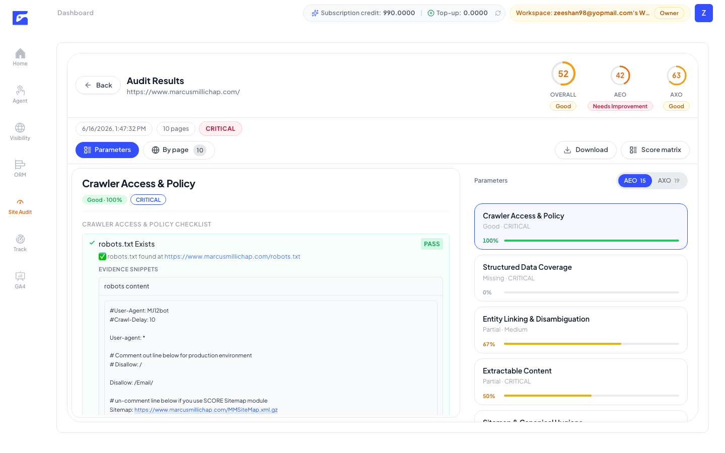 Deep Crawl Site Audit