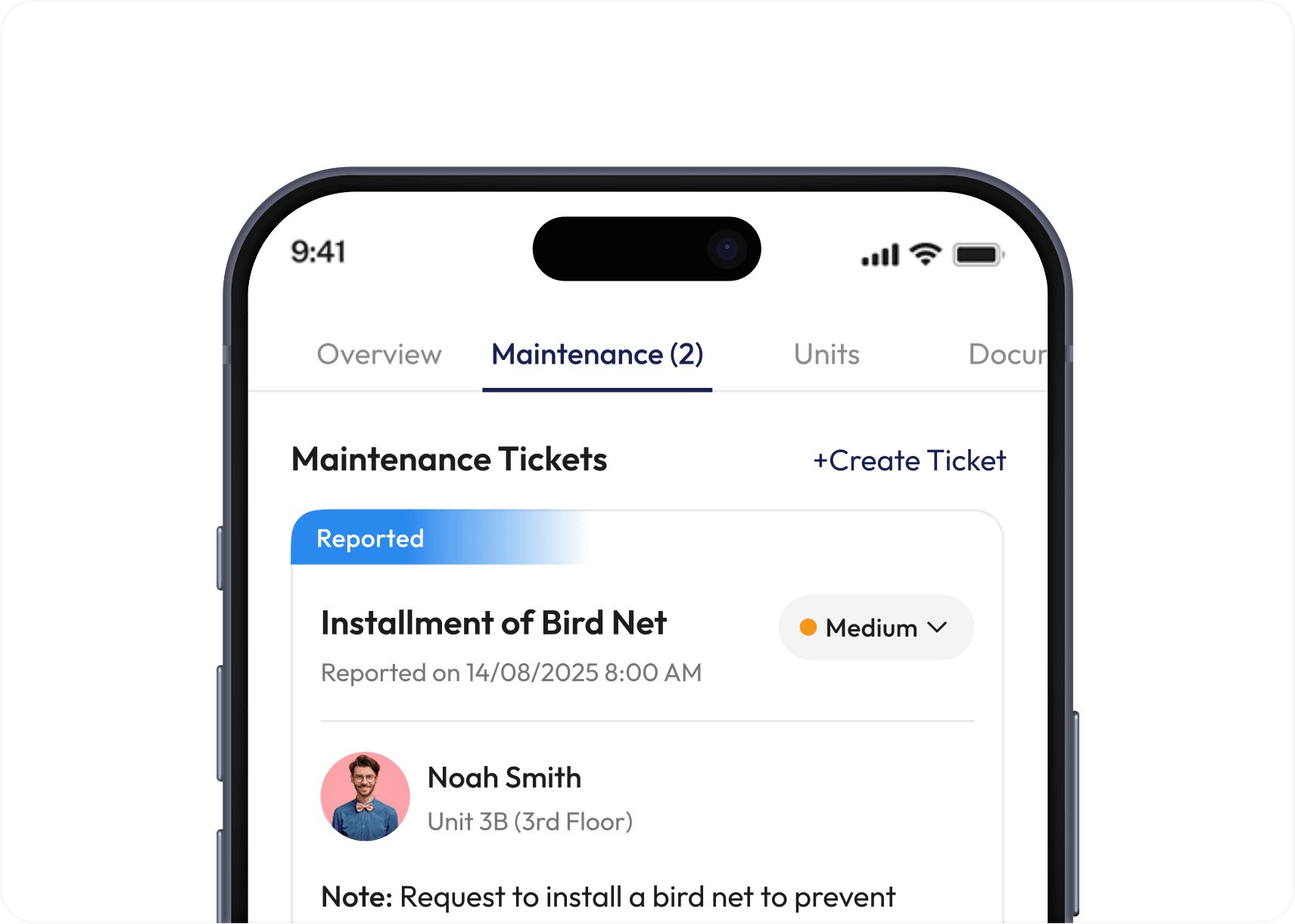 Maintenance Tickets