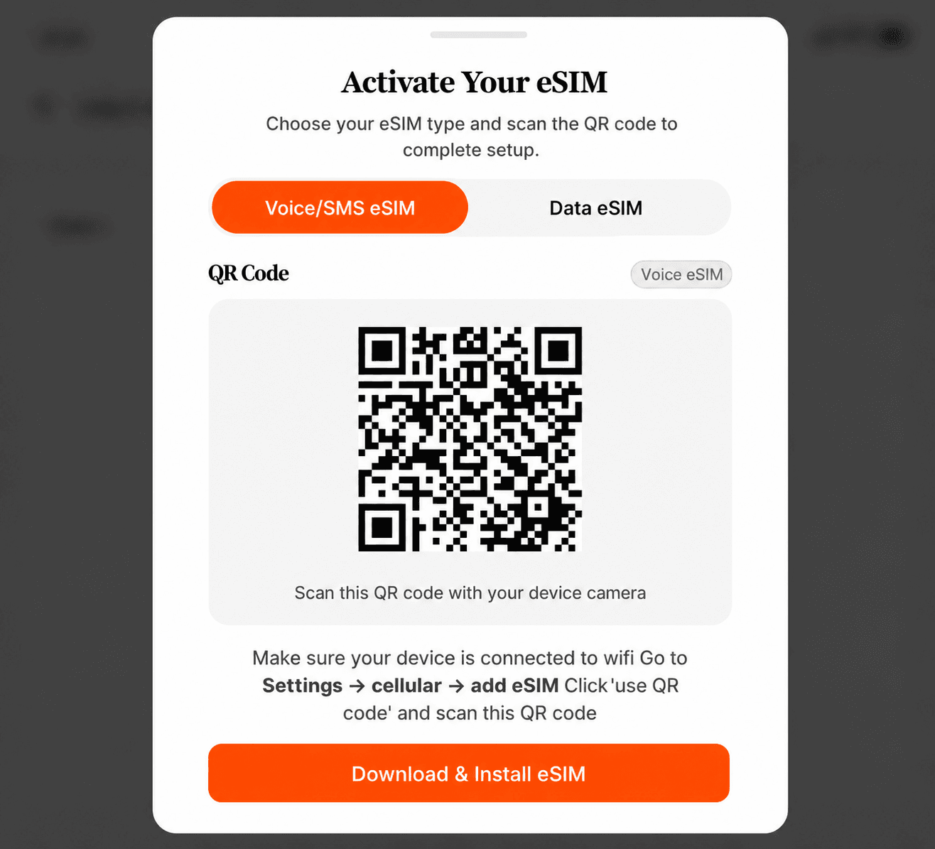 eSIM Activation