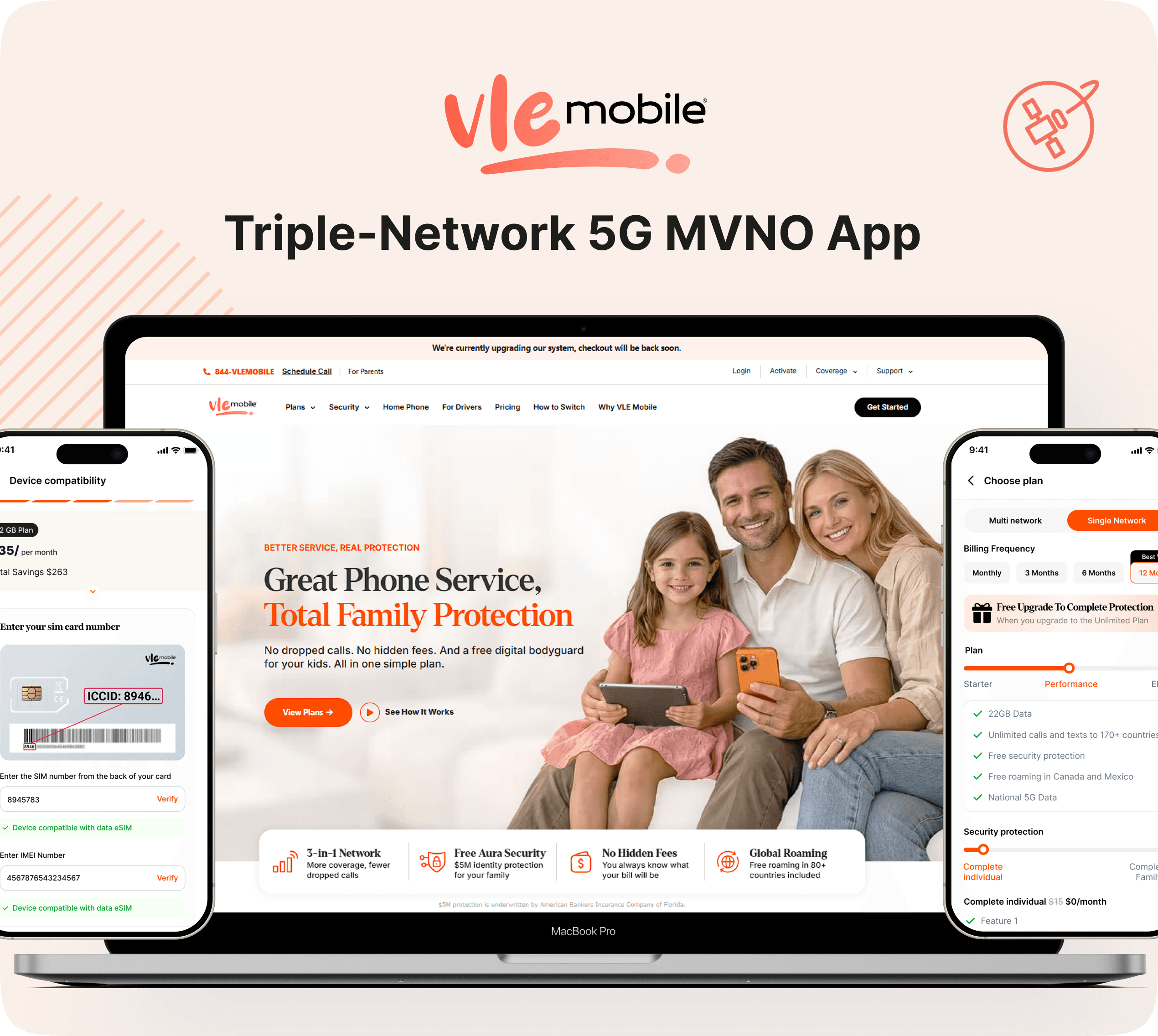 An MVNO Platform Bundling Triple-Network 5G and Identity Protection