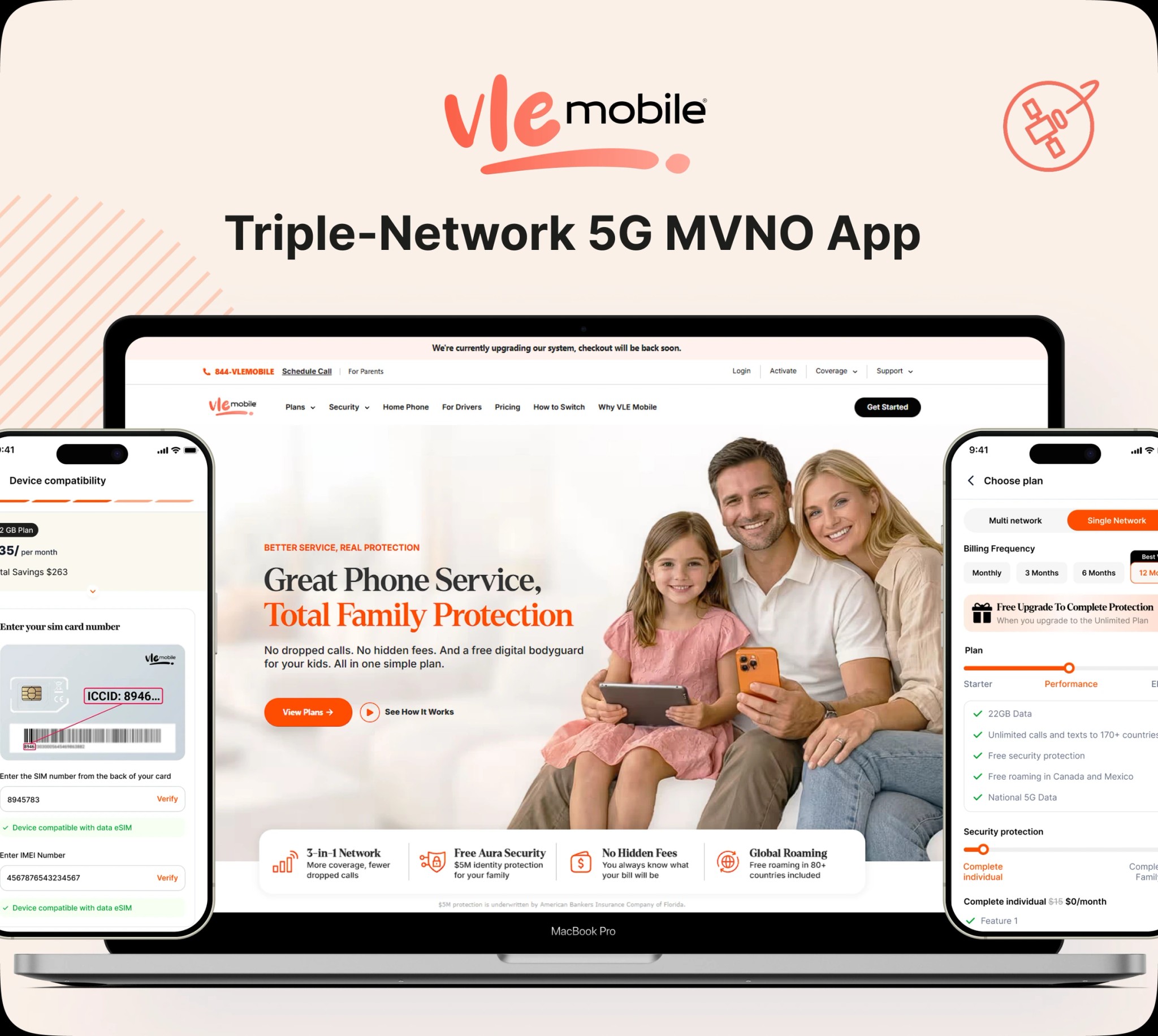 An MVNO Platform Bundling Triple-Network 5G and Identity Protection