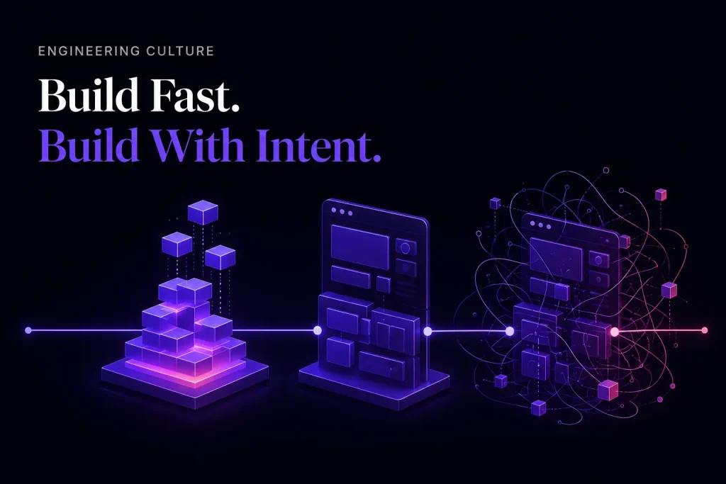 blog featured image for build fast build with intent