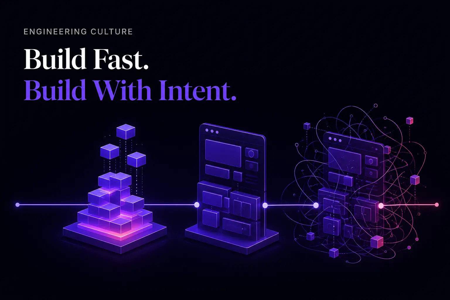 blog featured image for build fast build with intent